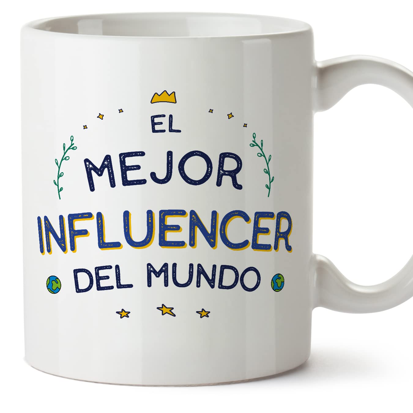 MUGFFINS Influencer Man Mug - in Spanish - Mejor del Mundo - Funny Gift for Colleagues - Ceramic 11oz Mug