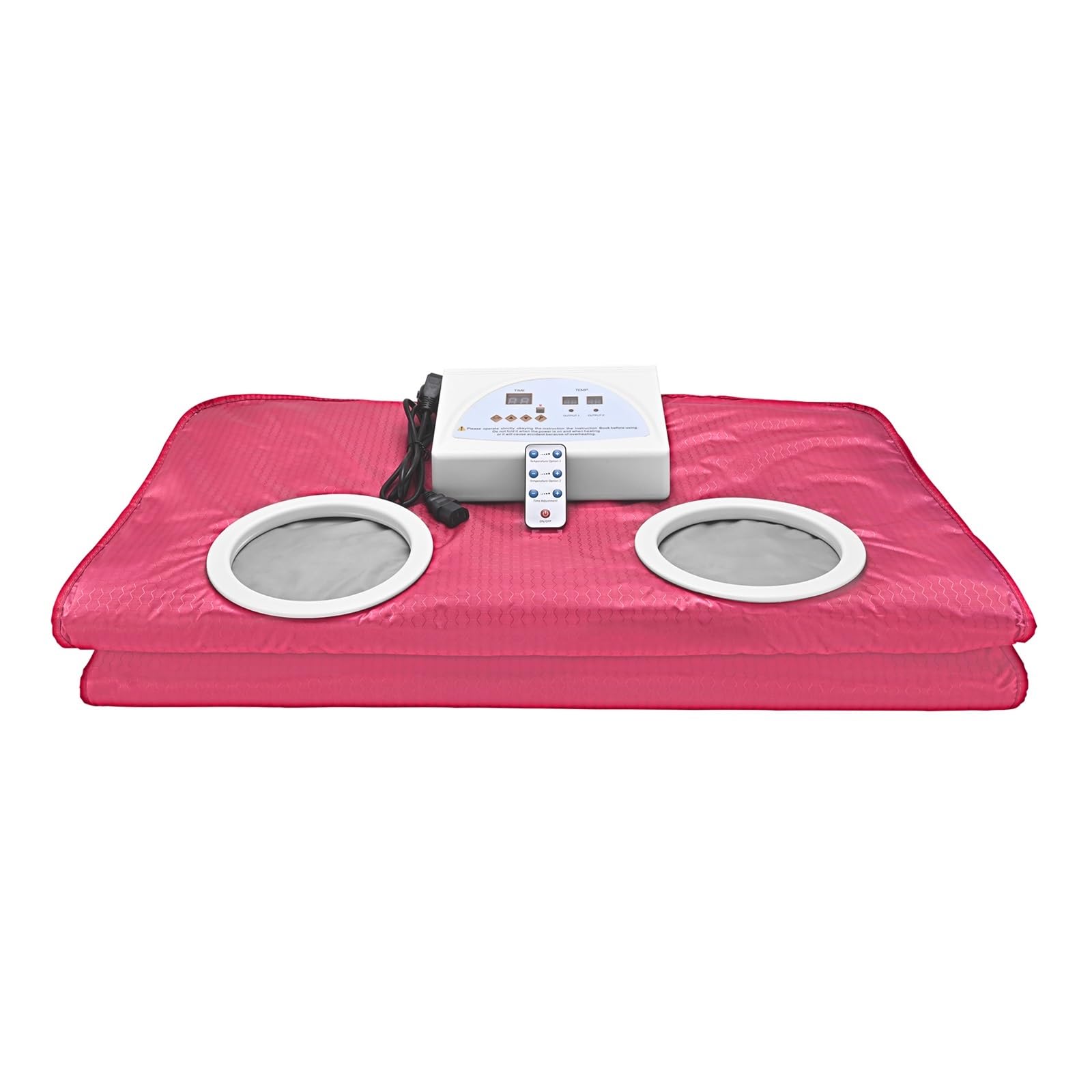Coperta for sauna a infrarossi lontani aggiornata, coperta for termica digita estensibi, body shaper for for fitness dimagrante, Unità Benessere(Pink)