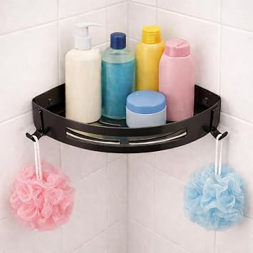 Fause Banyo K e Raf  304 Paslanmaz  elik  ampuanl k 23x23 cm KBK100 Mat Siyah