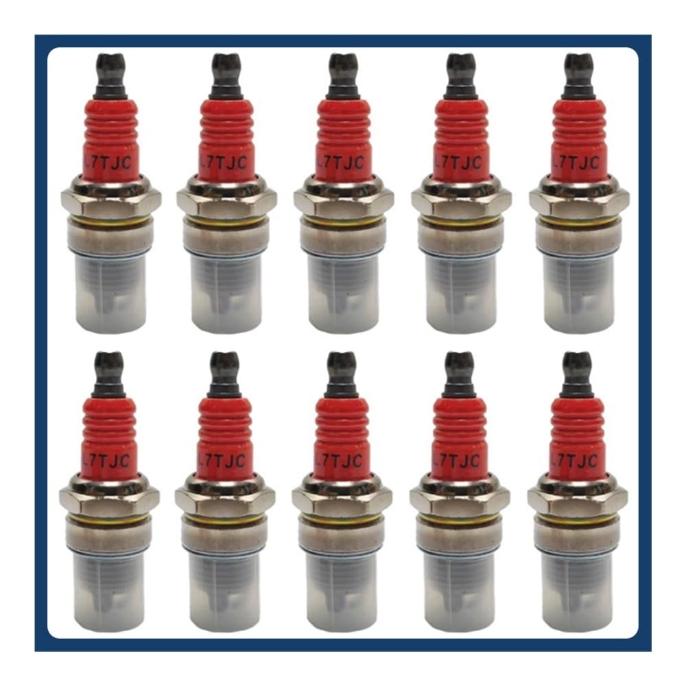 10 bujías L7T aptas for generadores de 2 Tiempos, Motores, motosierras, desbrozadoras, cortacéspedes, Herramientas eléctricas de jardín, Accesorios.