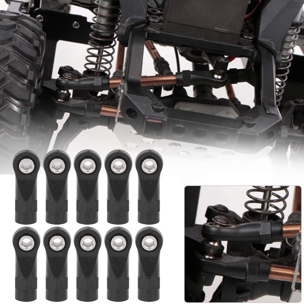 Giunto Sferico per Auto RC, Giunto Sferico per Auto Modello Resistente all'usura M4 CW Filettatura Positiva 7.0 Corrispondenza Esatta Ossido Duro Industriale (BLACK