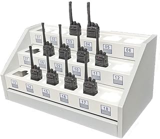 Handheld Radio Holder Tool Storage Cabinet, Universal Walkie Talkie Case, Two Way Radio Organizer, Wall Mounted Microphone Hanger