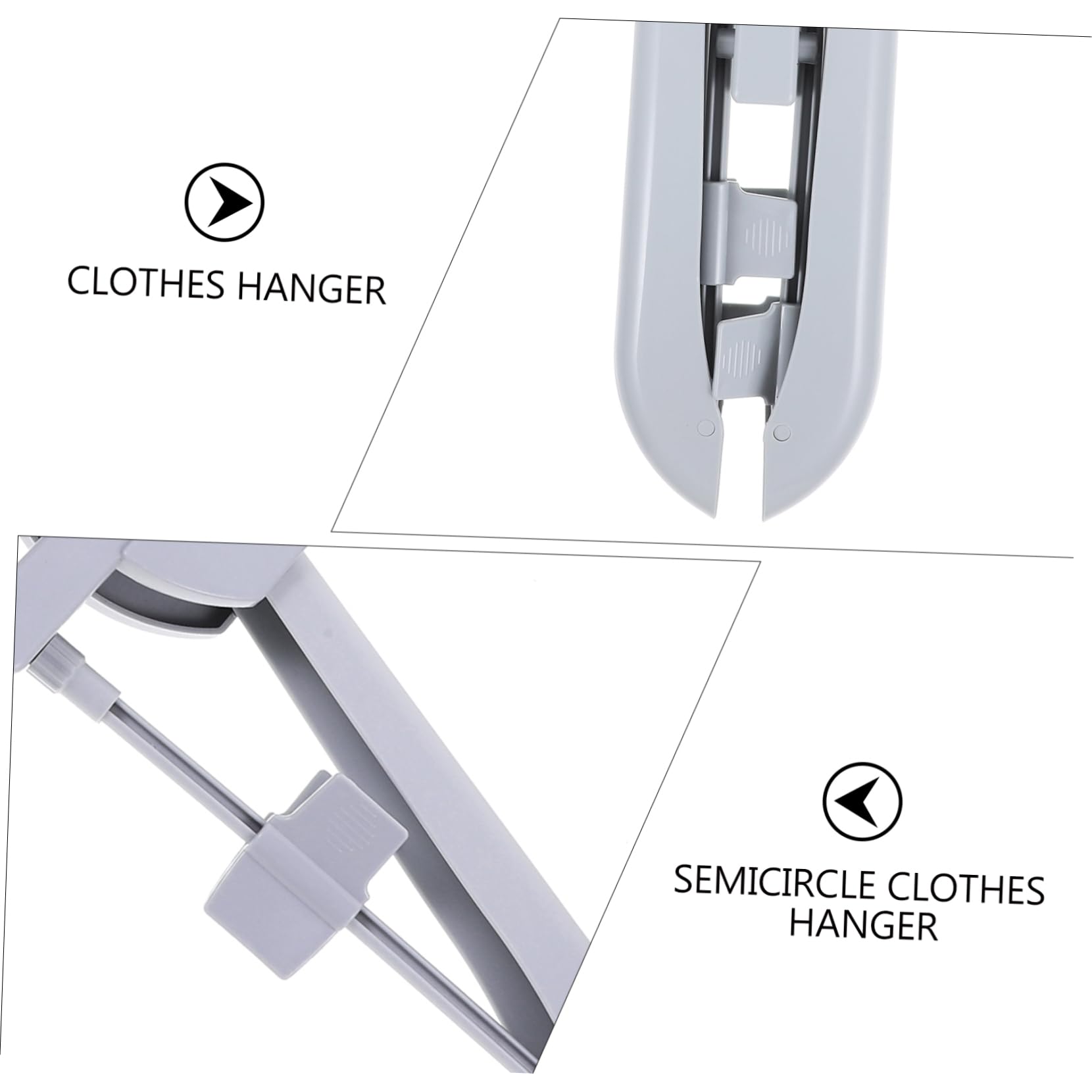 Garneck Foldable Garment Hanger for Steaming Clothes Portable Ironing Machine Accessory Lightweight Easy to Assemble for Home Use Inner Grey Color