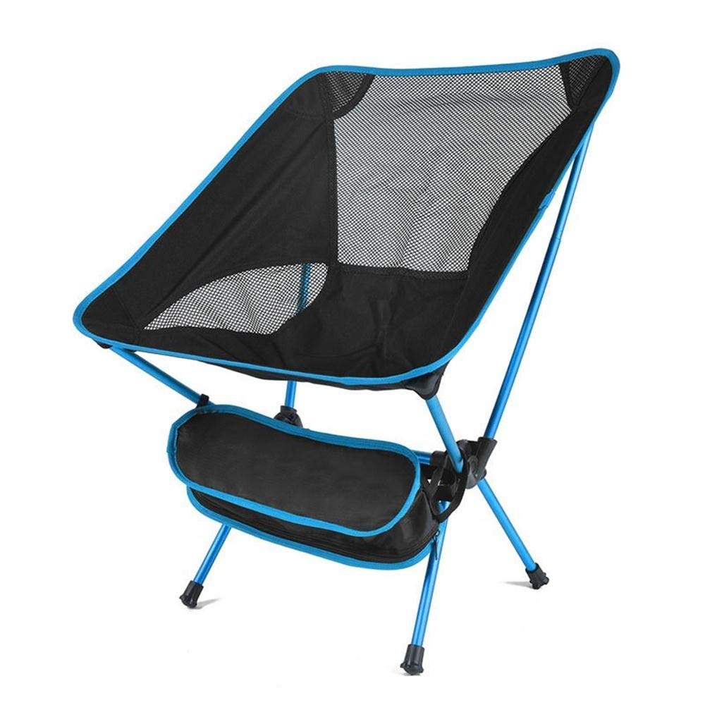 Camping Chair Ultra Light Garden Chair Folding Fishing Chair -Compact,Portable Outdoor Chair with Carry Bag for Outdoor Camp Chair (Color : Sky Blue)