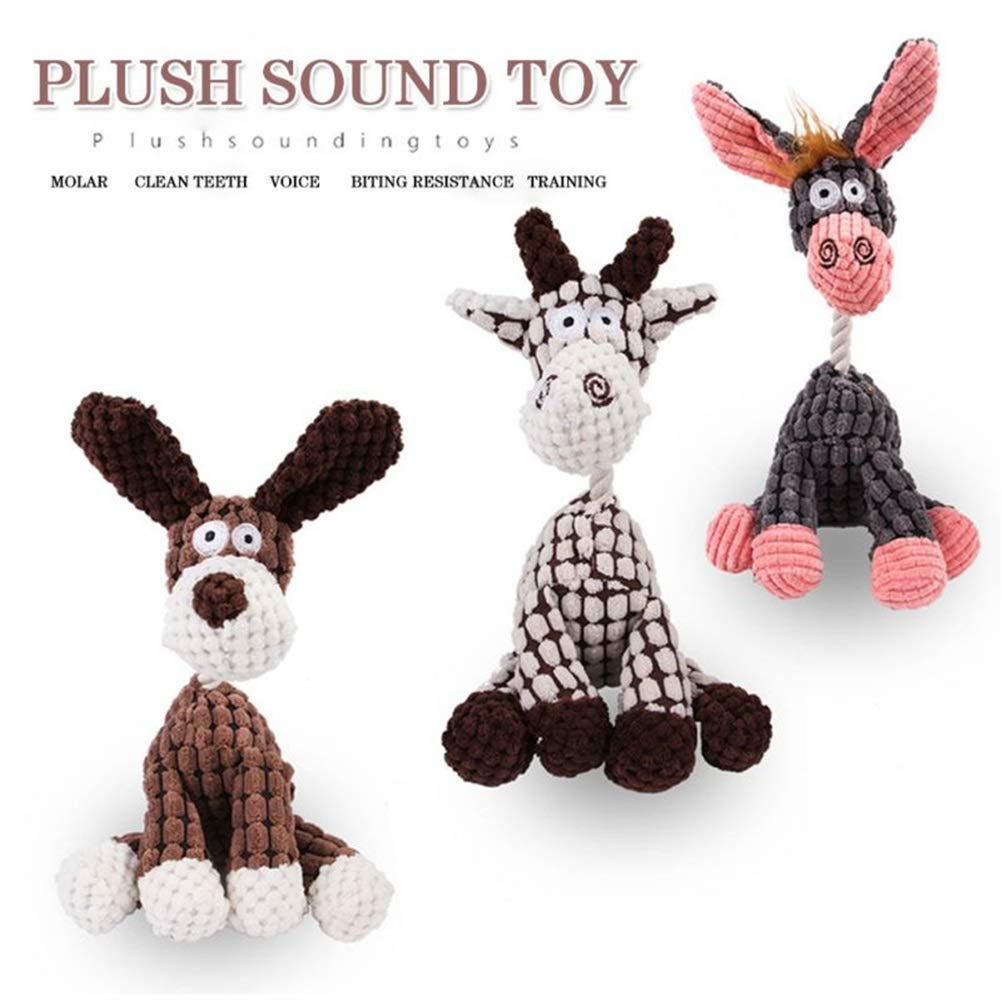 MU Diversión Mascota Perro Juguetes Perrito Masticar Chew Squeaker Chillido Chirojo Sonido Forma Animal Molar Juguetes Entrenamiento Mascota Juguete Perro,Gris