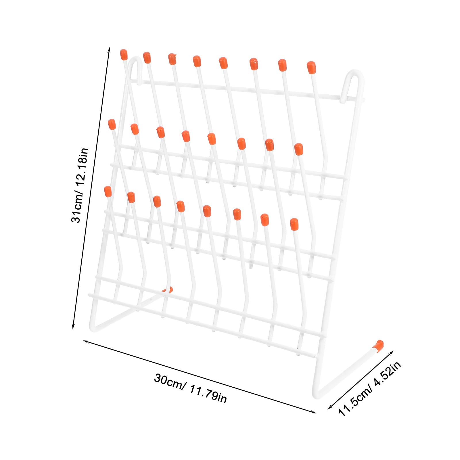 INTER DYNE SYSTEMS V2430 Stainless Steel Mod-Rack Laboratory Pegboard System, 32 Pegs, 24