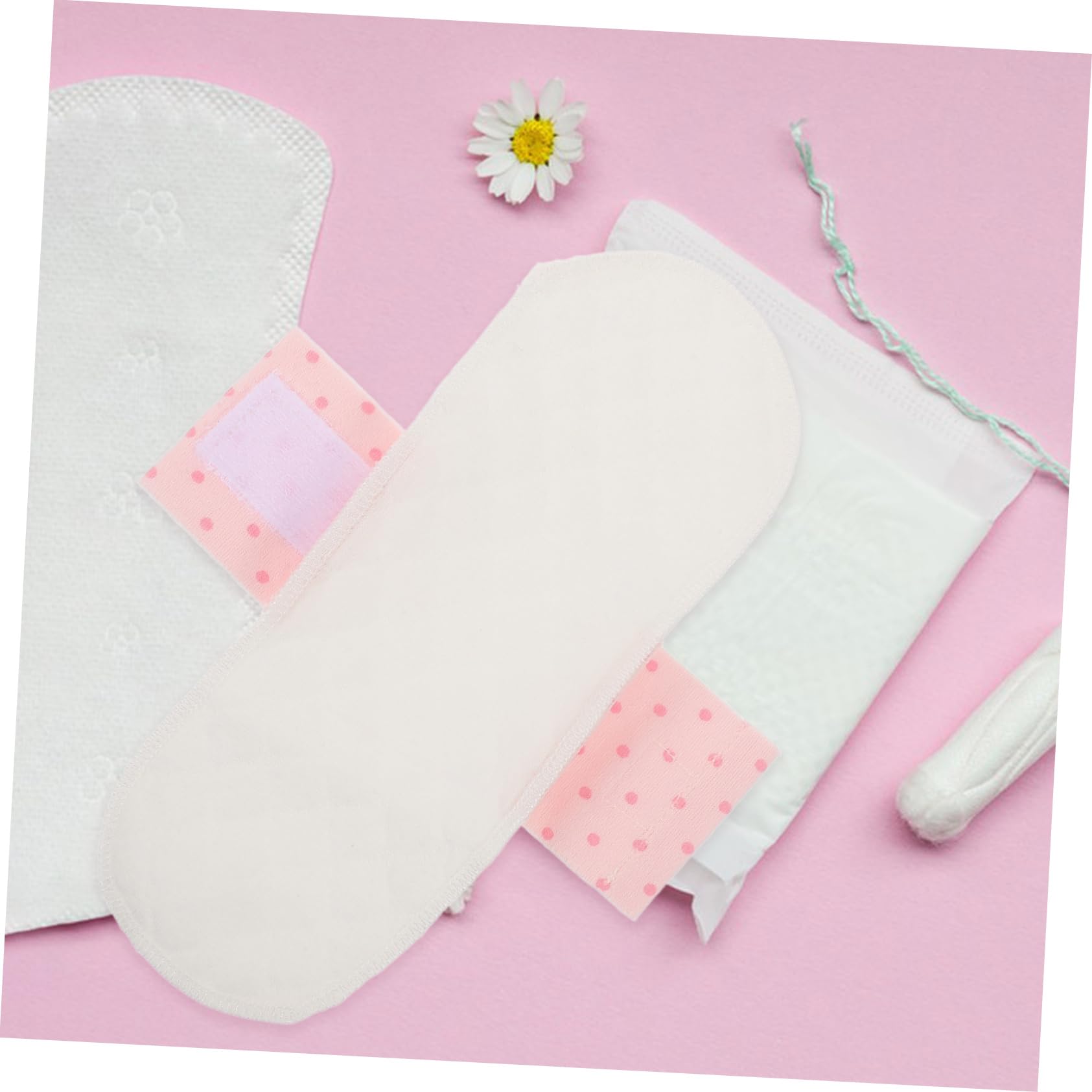 Healvian 12piezas Compresas Menstruales Reutilizables Lavables y Portátiles Material y Transpirable Impermeables Para Mujeres Para Embarazadas y Postparto