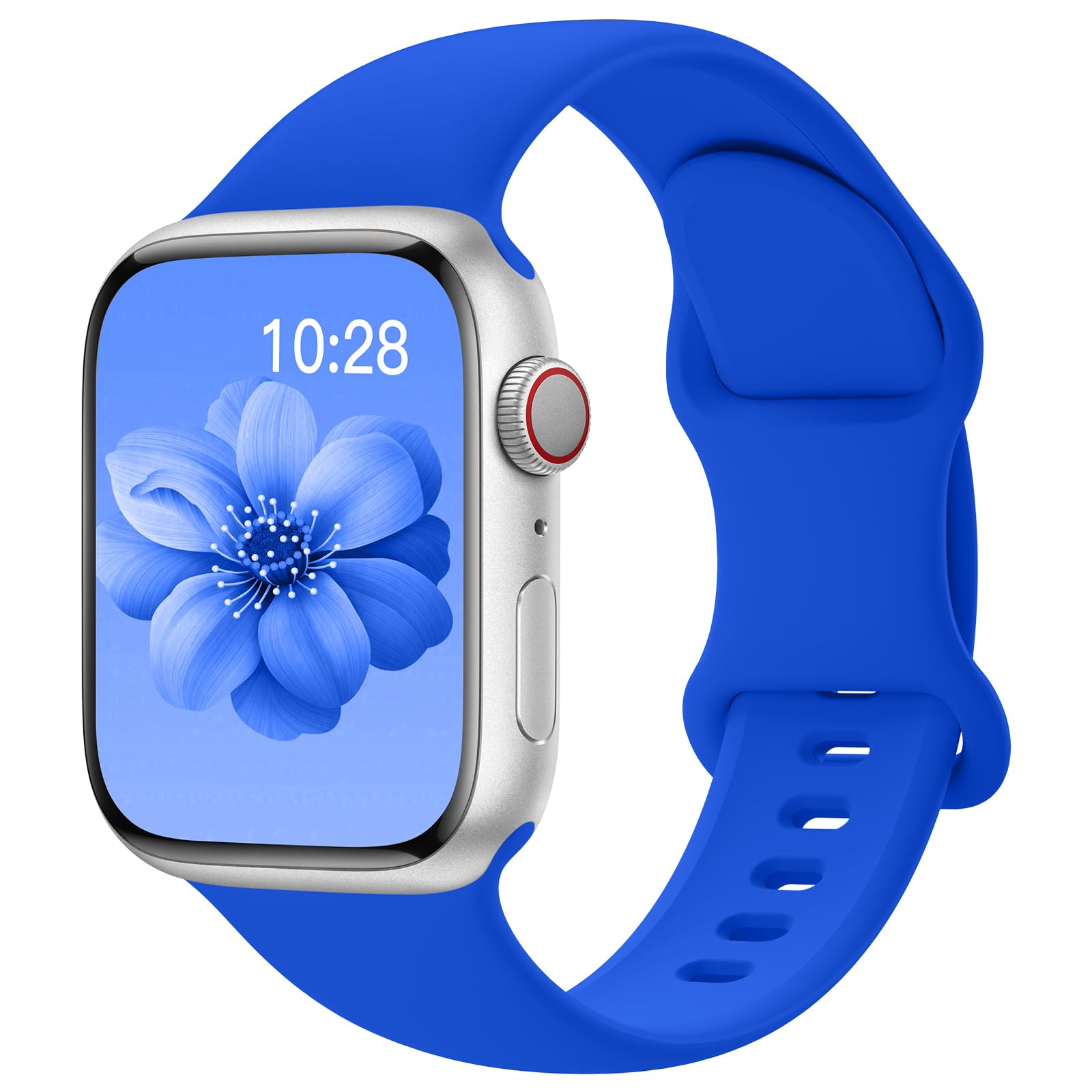 Yoohoo 2 Stück Silikon Armband kompatibel mit Apple Watch 40mm 41mm 42mm 44mm 45mm 46mm 49mm für Damen Herren,Sport Armbänder für iWatch 11 10 9 8 7 6 5 4 3 2 1 Ultra Ultra2 Ultra3 SE 3/2/1
