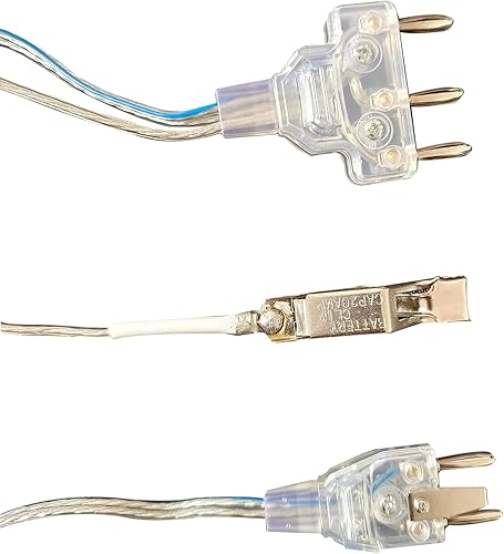 Miniatura 6 de LEONARK Cable de cuerpo de lámina de sable de espada de cerca, clip de abrazadera de alambre de cabeza de cerca, enchufe de dos pinesenchufe de tres