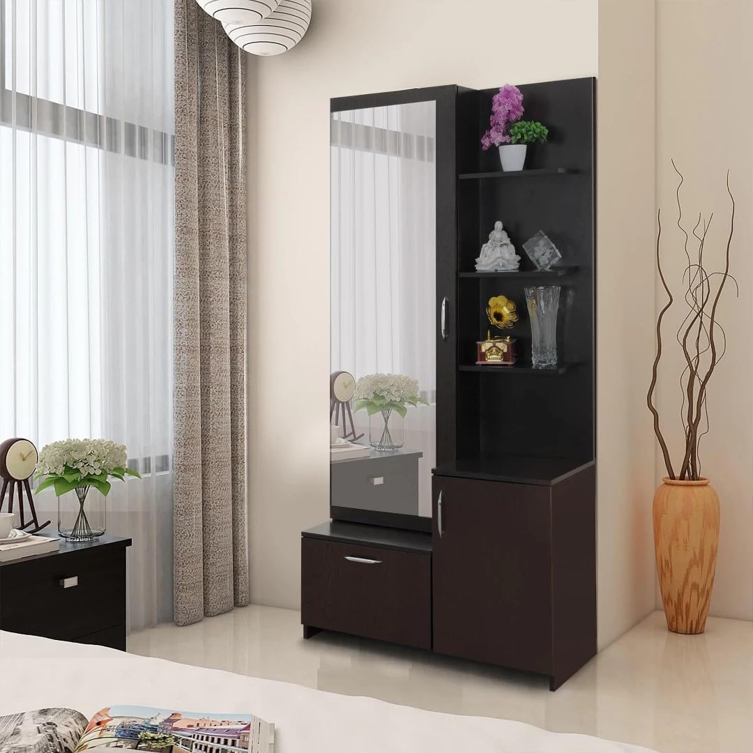 illfordd furniture Engineered Wood Dressing Table With Mirror And Shelves For Storage-image-46