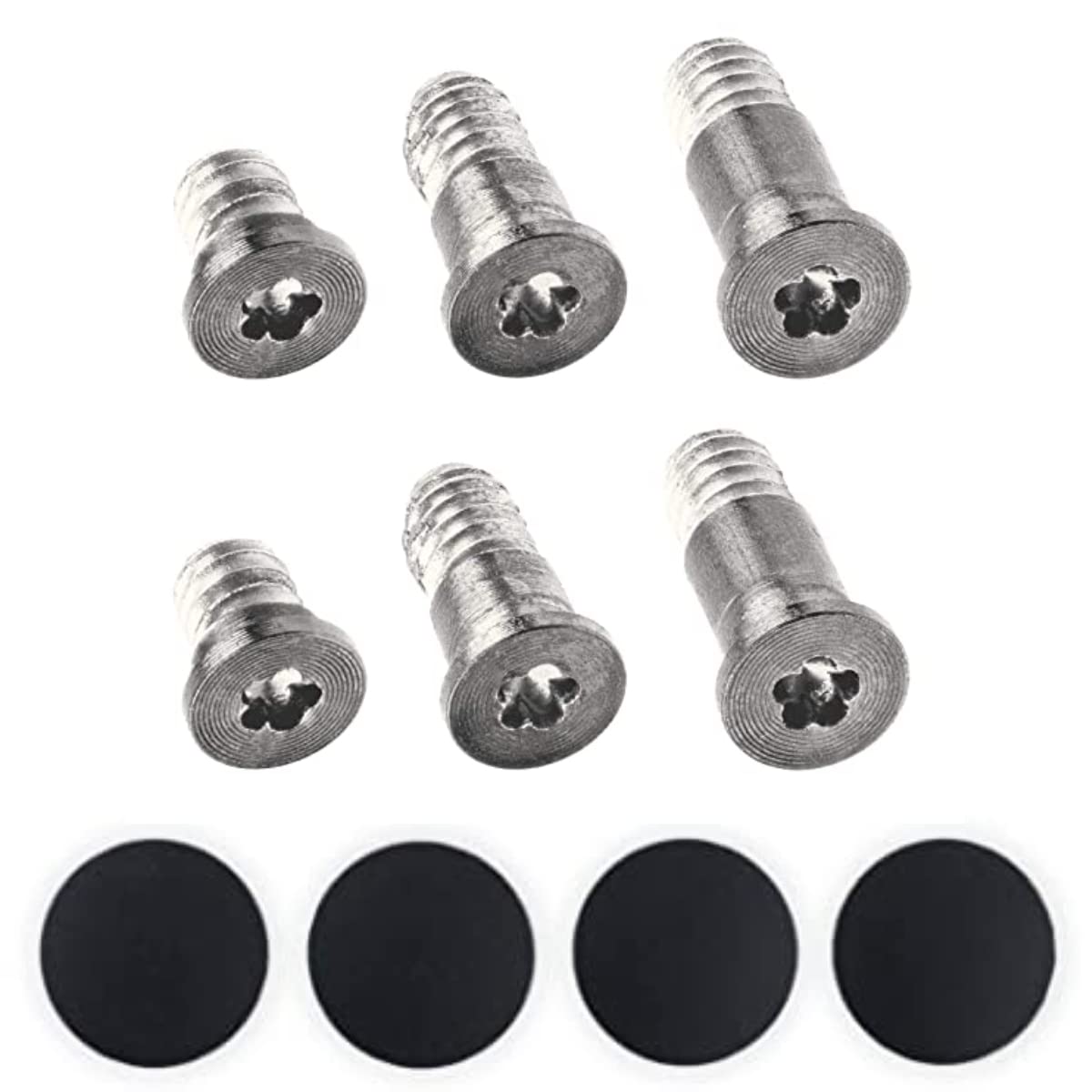 Bottom Rubber Feet(4 Pieces) & Bottom Screws(6 Pieces) Compatible with MacBook Pro(Retina Display) with Touch Bar, Model No. A2159, Color: Silver-image-36