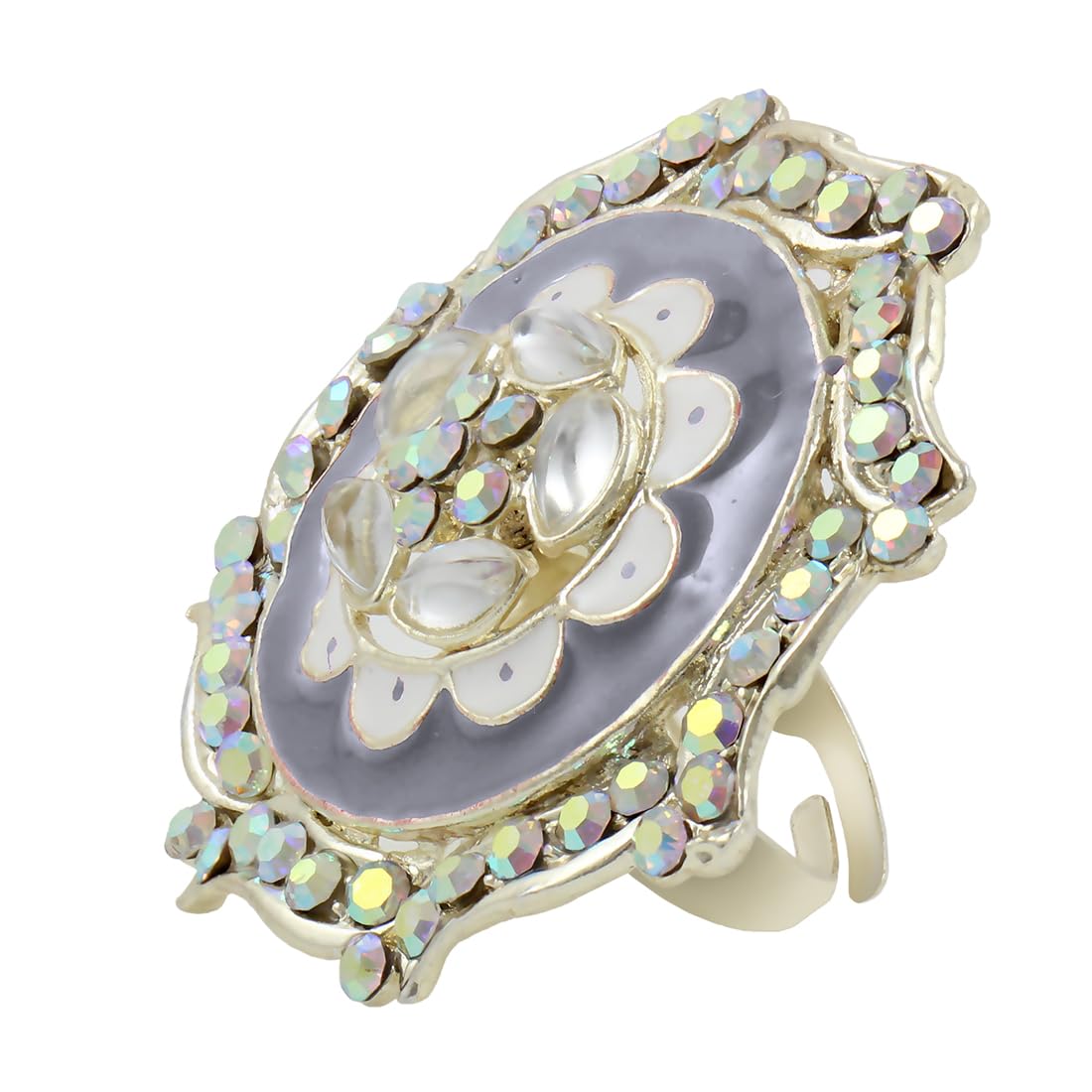Nakabh Gold Plated Wedding Collection Adjustable Finger Ring For Women (1600153) (B0CFJYZSYY) Amazon Price History, Amazon Price Tracker