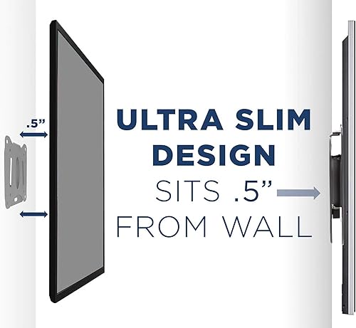 Miniatura 6 de Mount-It! MI-203 Soporte de pared fijo de perfil bajo para TV | Se adapta a pantallas de 13 a 32 pulgadas | VESA 75 x 75 y 100 x 100 | Acero