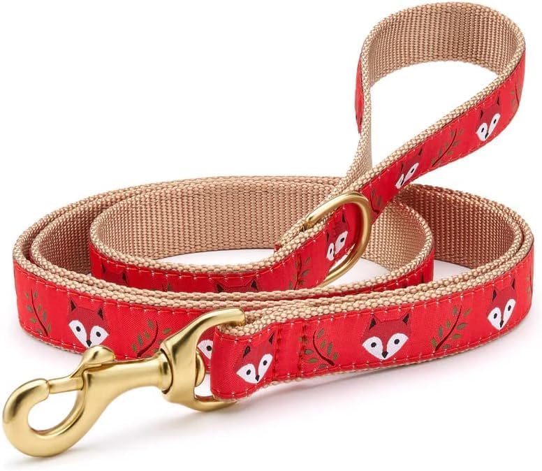Up Country Foxy Pattern 5 Foot Dog Leash (5 Foot Leash, Wide)