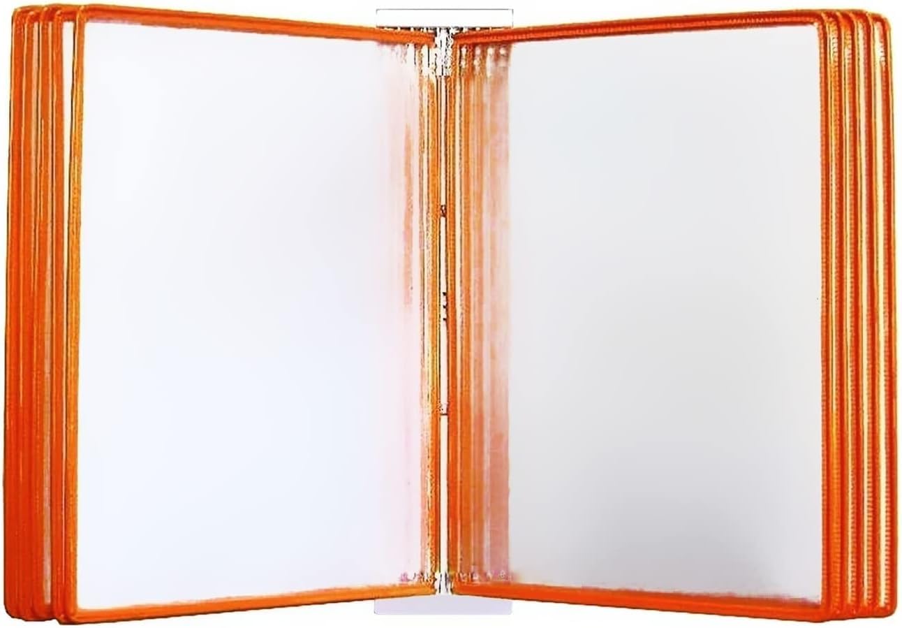 Portadocumentos A4 de Pared. Sistema de Paneles expositores de Pared for Mesa, Soporte for Lista de Precios A4, 10 Paneles expositores, Soporte for Hojas,