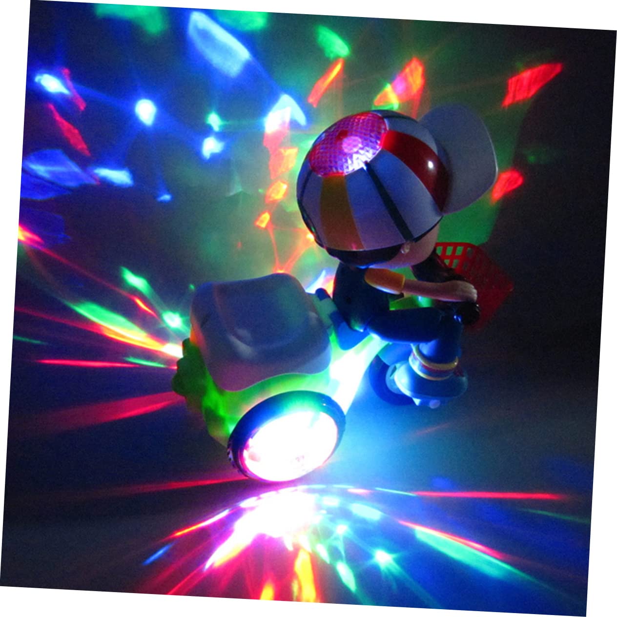 FELTECHELECTR Intelligent Boys and Girls Tricycle Toy for Toddlers Creative Trike Led Lights for Boys Years Toddler Tricycle Random Color