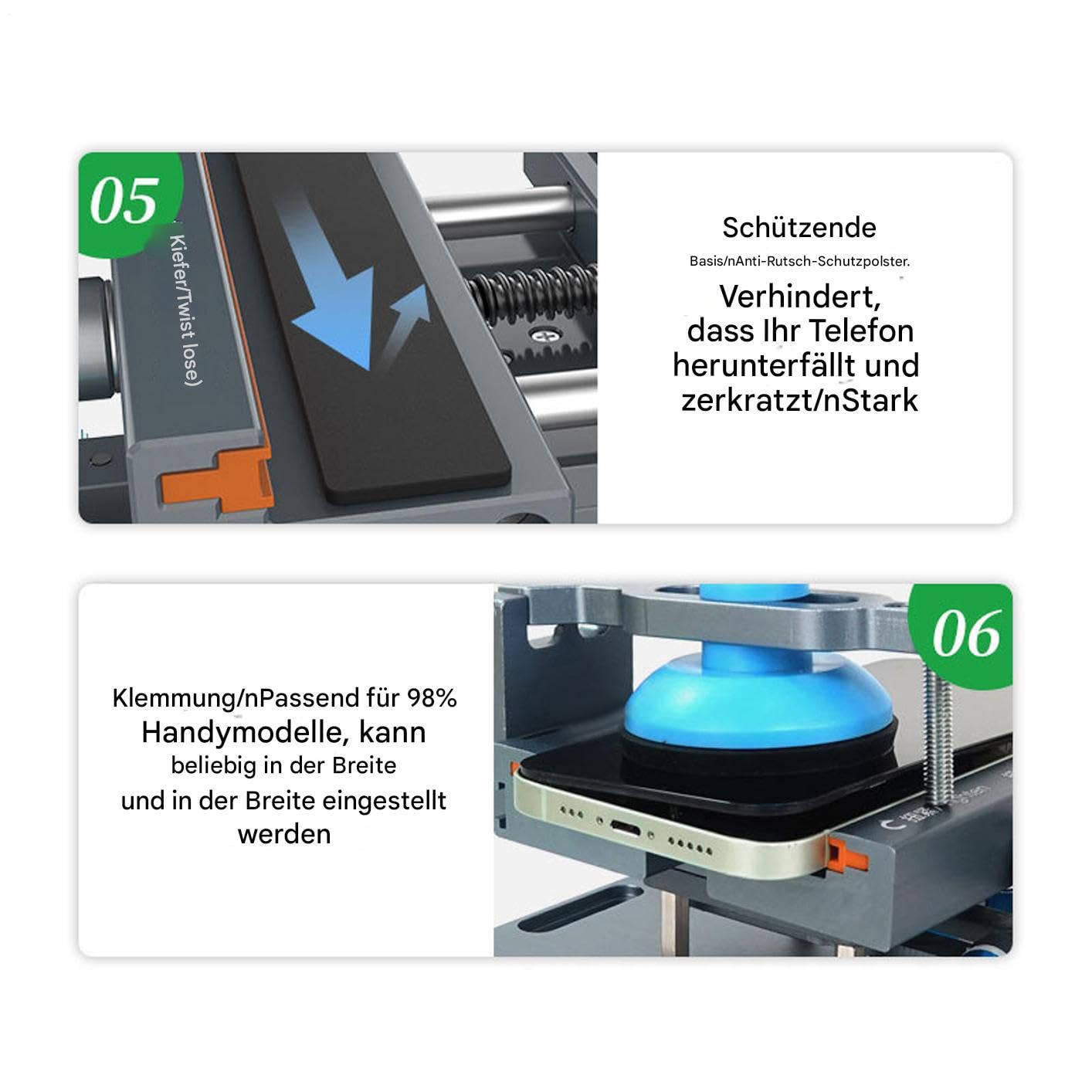 Screen Separator Machine, Funzione separatore LCD rotante Strumento di | Rimozione del coperchio del telefono 2 in 1, strumento di apertura dello schermo LCD a rotazione mult
