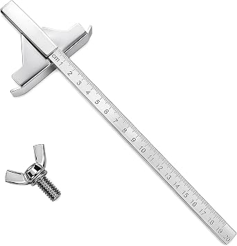 Circular Saw Guide Rail Ruler, Metal Circular Saw Edge Guide with Measurement Scale, Straight Edge for Circular Saw, Saw Guide Accessory for Accurate Cutting, Silver 11mm Rail