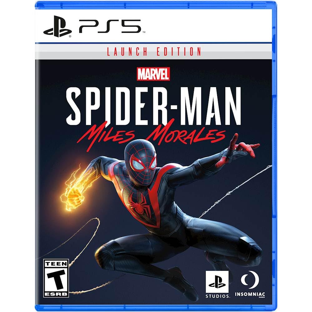 PlayStation 5 Slim Disc 2TB SSD Edition Bundle with Spider-Man: Miles Morales and Controller Case - White, Upgraded 2TB Ultra Fast SSD PS5 Slim Disc Gaming Console Bundle with Haptic Feedback Wireless Controller and Case [video game] [video game] [video ga thumbnail 6