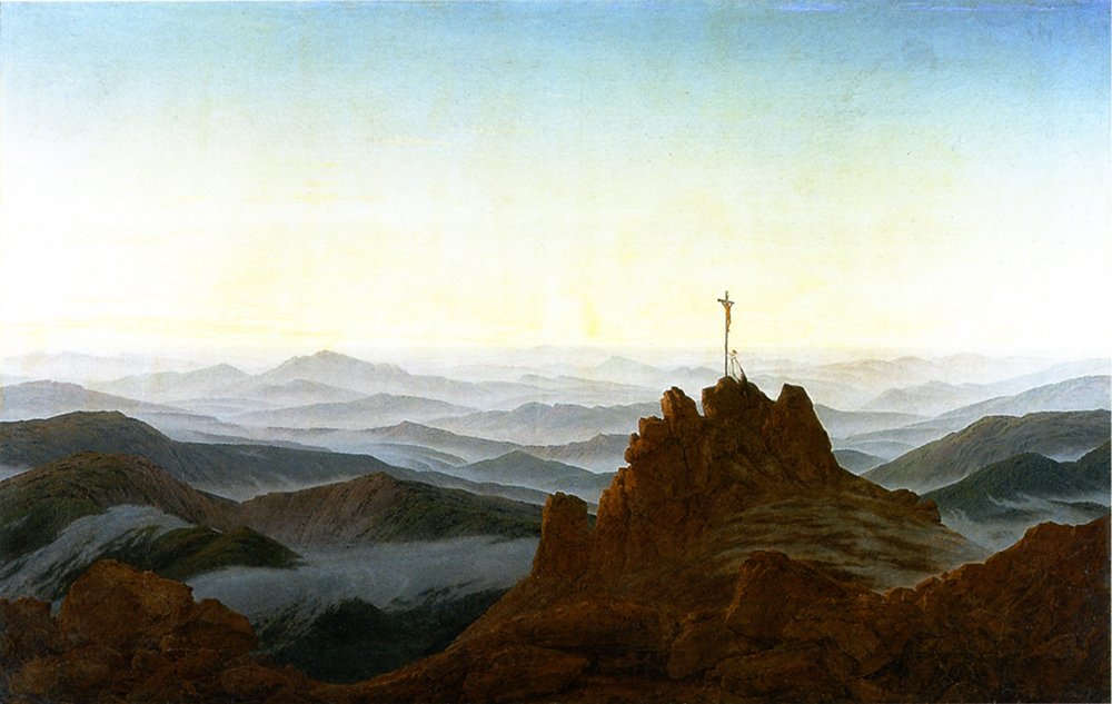 Lámina artística de Friedrich: El matiz sublime del arte romántico en tu hogar