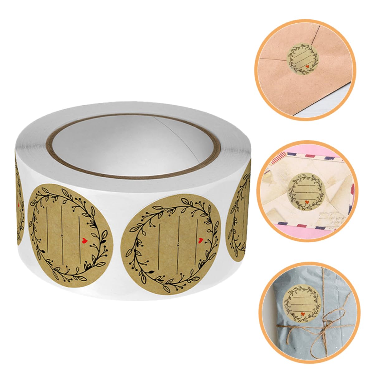HOMSFOU 3 Set Etichette Adesive Rotonde Per Decorazione E Chiusura Adesivi Autoadesivi Per Dolci Confezioni E Barattoli Facili Utilizzare E Rimuovere Per Cucina 2 * 3