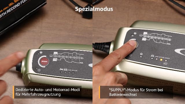 Bild 6 - CTEK MXS 5.0, Batterieladegerät 12V, Temperaturkompensation, Intelligentes Ladegerät Autobatterie, Ladegerät Auto Und Motorrad, Batteriepfleger Mit Rekonditionierungsmodus Und AGM-Option