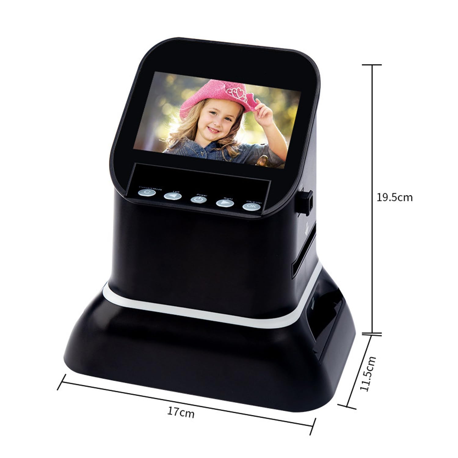 Dispositivo Digitale da Viaggio per Famiglie, Digitalizza Pellicole Medio Formato 120, Microfiche E Negativi Comuni, Semplice da Usare Durante Le Gite E Gli Spostamenti
