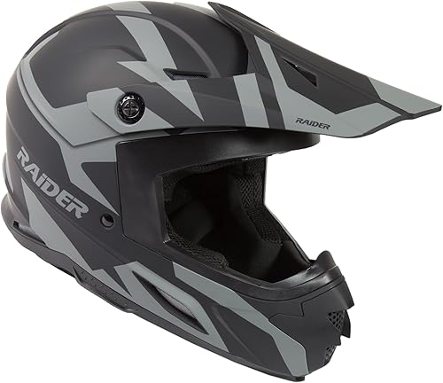 Raider Off Road Z7 MX unisex para adultos (negro mate) (negro mate, talla M)
