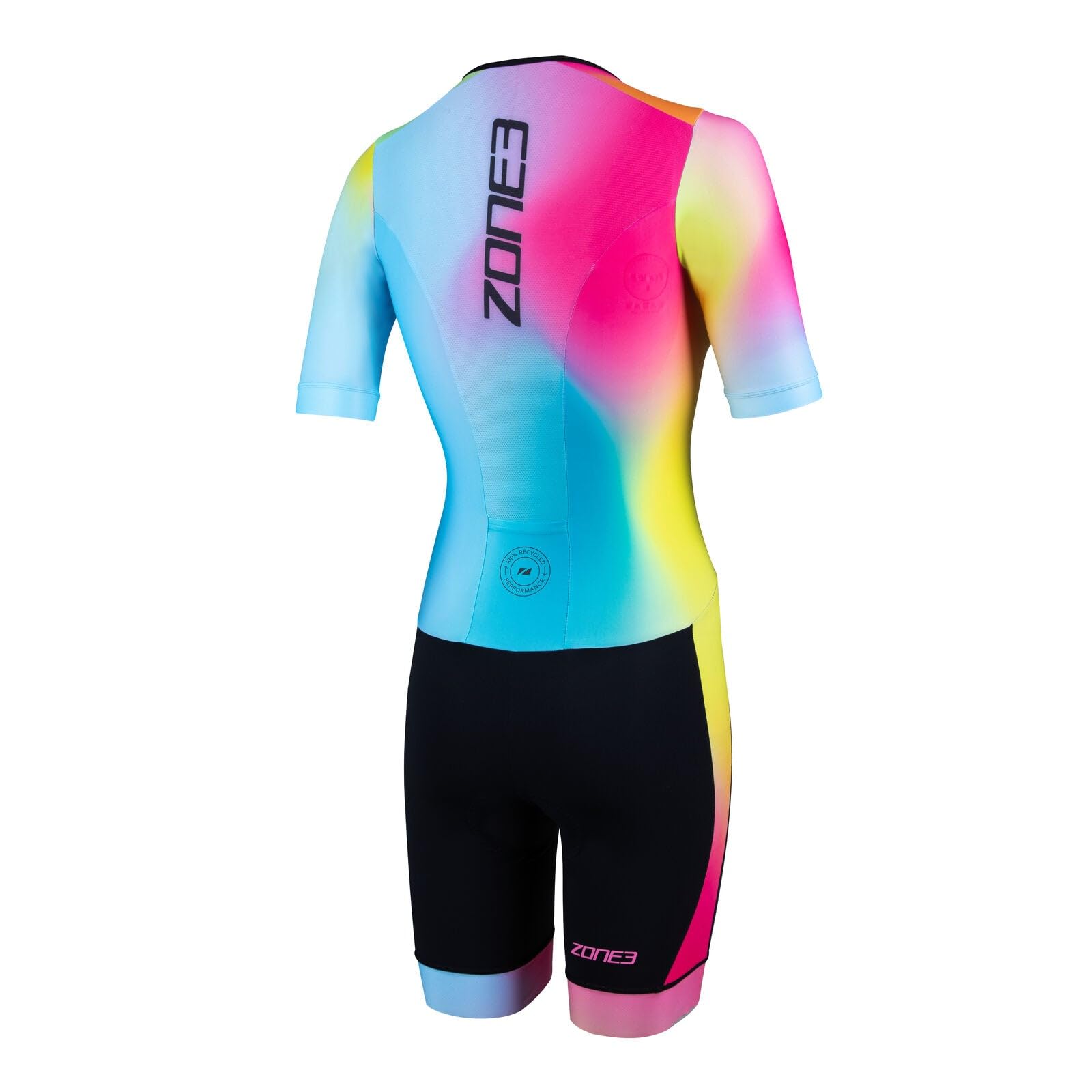 ZONE3 Damen Activate+ Kurzarm Trisuit aus recyceltem Performance-Material