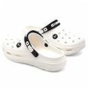 SVAAR Mens Ultra-Soft Lightweight Clogs || Breathable & Waterproof Slip-On Sandals with Adjustable Back Strap for All-Day Comfort White gallery image