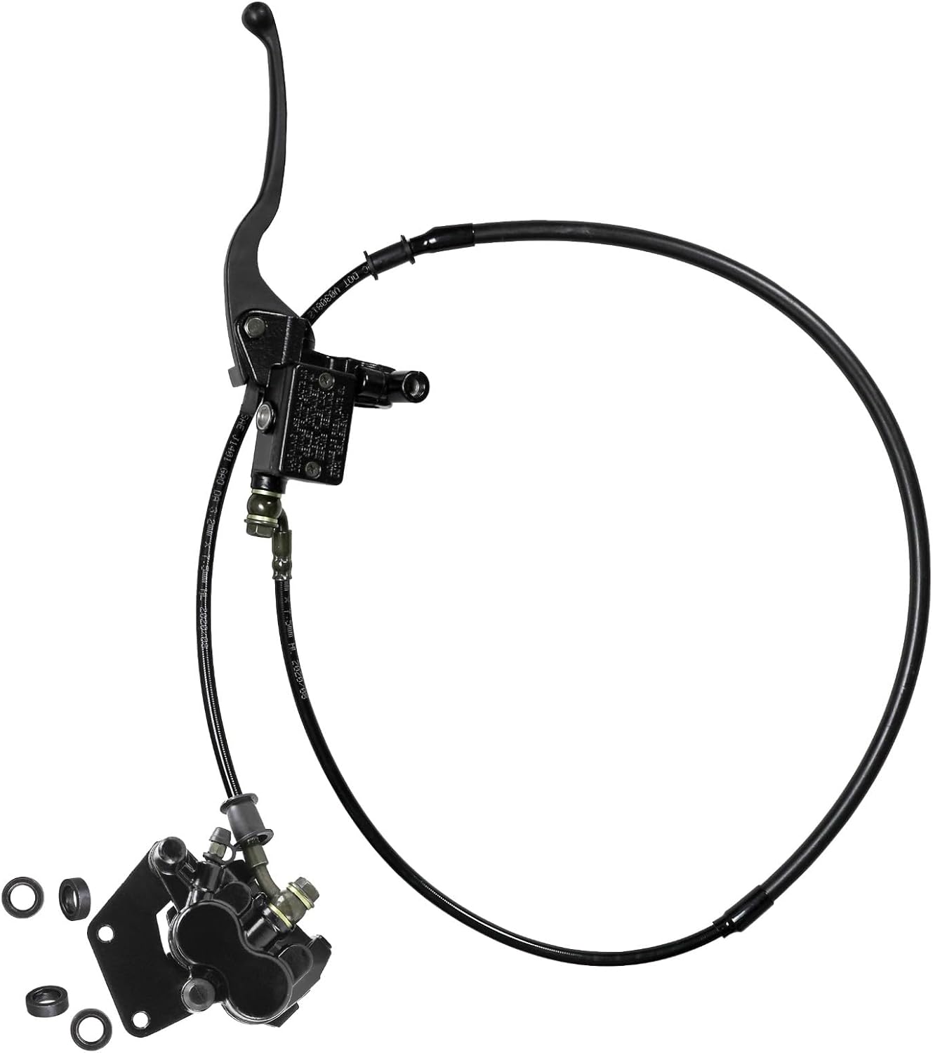 19 inch Front Wheel Tire 70/100-19 with 15mm Bearing and Casting Steel Disc Brake Rotor Hydraulic Brake Caliper Master Cylinder for 110cc 125cc 140cc 150cc 160cc Pit Pro Trail Dirt Bike