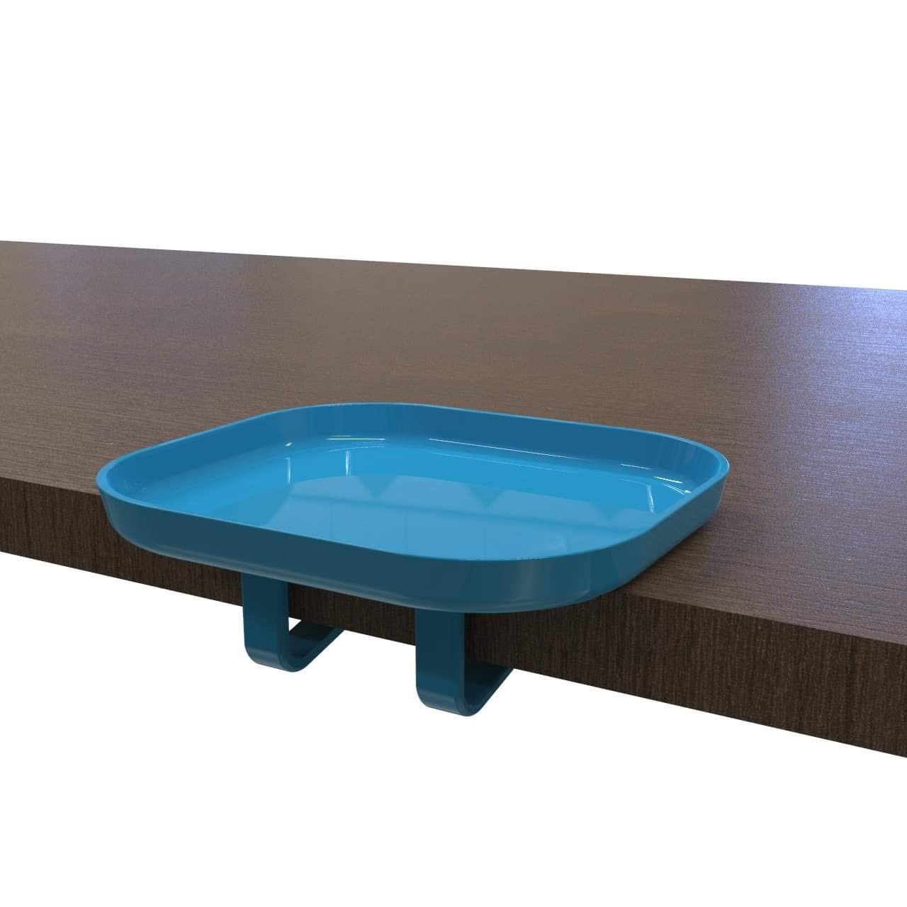 STAYPLAYT (Blue Cotton Candy) BPA Free Attachable Child's Plate | Travel Friendly | Sanitary Baby Plate…