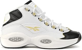 QUESTION MID Junior, White/Black/Gold, Size 6