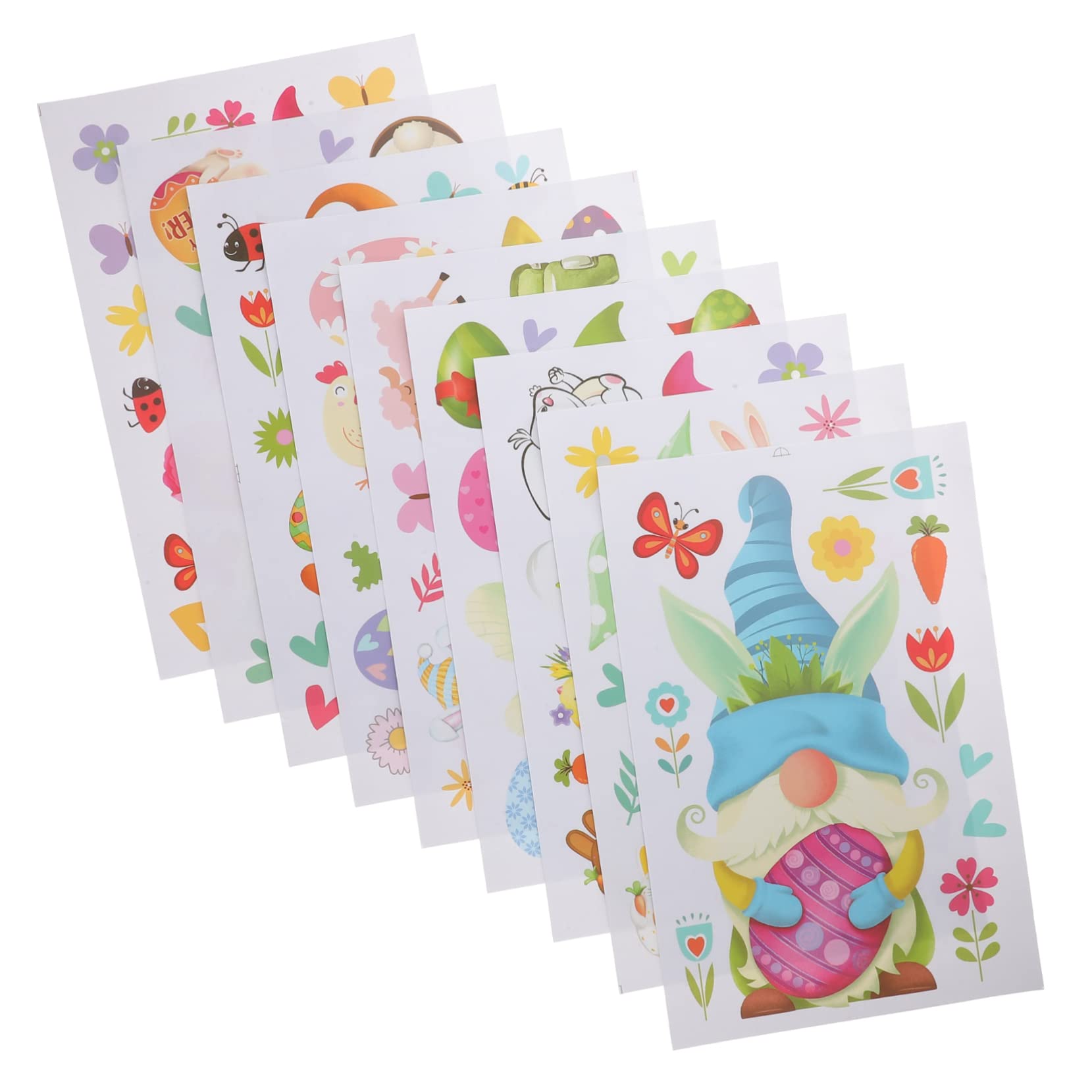 MAGICLULU 5 Juegos Ventana De Pascua Pegatinas Vidrios Polarizados Decoraciones Calcomanías Puerta Película De La Ventana De Navidad Persianas De Polivinilo 9 Hojas * 5
