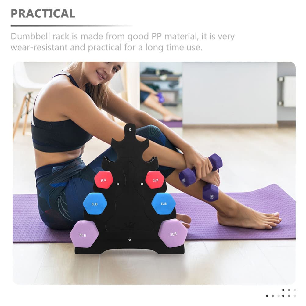 Zerodeko 2 Pezzi Supporto Per Rack Per Manubri Supporto Per Supporto Per Stoccaggio Pesi Supporto Per Pesi A Mano A Più Livelli Staffa Da Pavimento Per Pesi Fitness Per Organizzazione Di