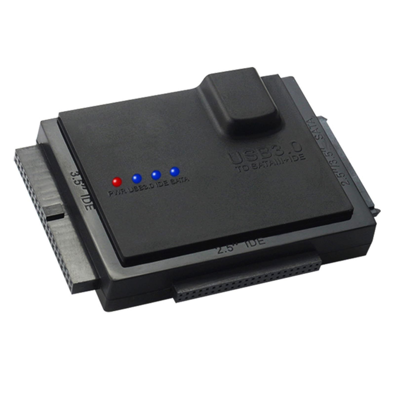Hemobllo Adattatore Hard Disk Esterno 2.5 e 3.5 Pollici Ide Hdd SSD con Cavo USB 3.0 senza Installazione, Compatibile Fino a 5000gb, Materiale Abs Nero
