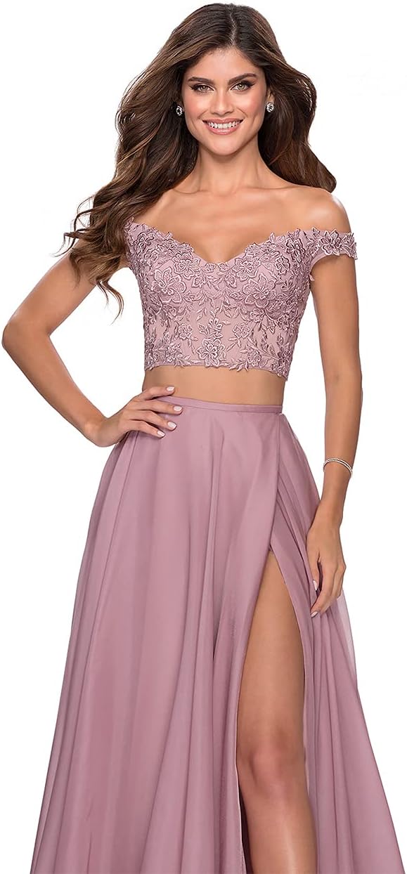 Vestidos de fiesta WaterDress de dos piezas para mujer largos con