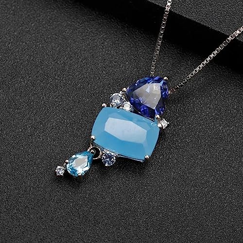 Collier argent S925 anti-ternissement avec pendentif perles d'eau douce