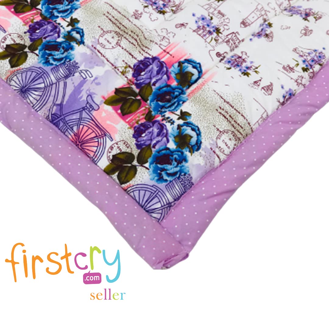 RURIBOSY Bedding Mattress for Cotton,Baby Sleeping Bed Set Godari Baby Cradle Bed |Sleeping Mat |Multi Purpose Cushioned Bed | Made with Pure Cotton | Age(0-1.5yr)=All (Style:-11) - Image 4 thumbnail