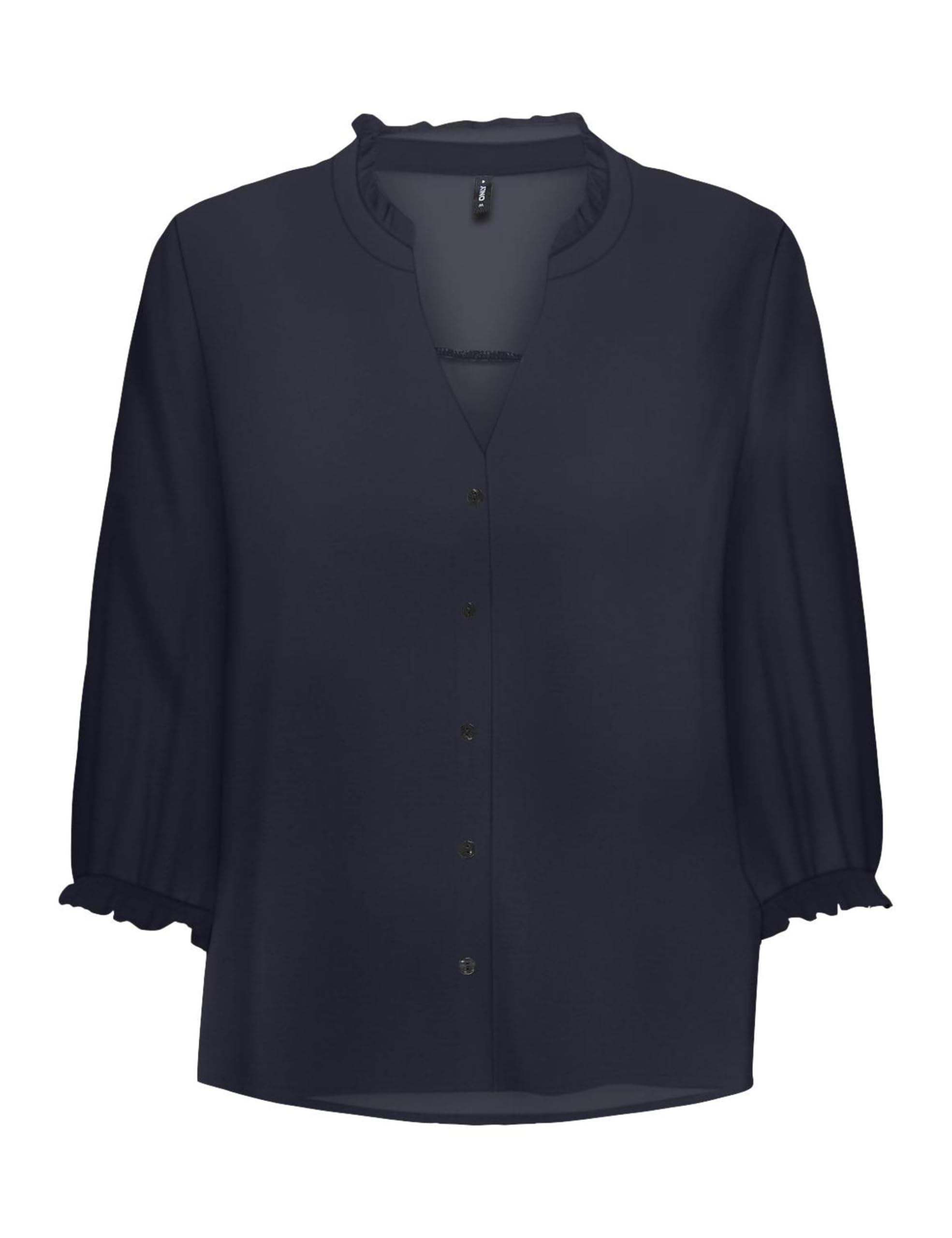 ONLY Onlnova Life Vis 3/4 Rina Top, Bleu Nuit, L Femmes