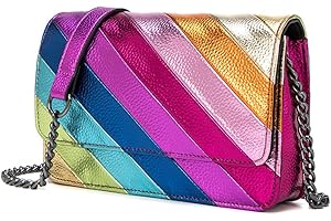 Rainbow Stripe Crossbody Shoulder Bag: Unleash Your Colorful Spirit