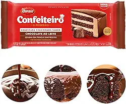 Barra de Chocolate Fracionado Confeiteiro Ao Leite 1,010kg - Harald