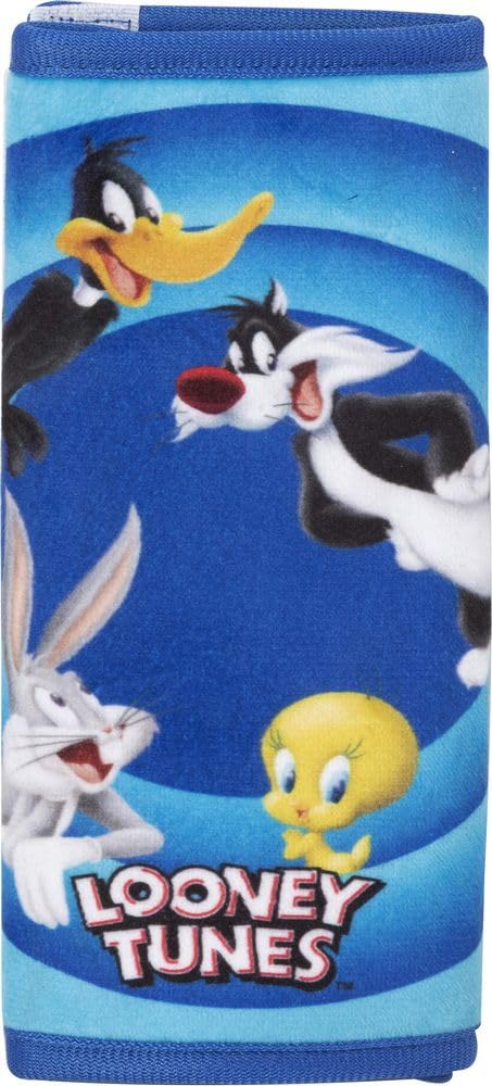 Car Grommet Looney Tunes Baby Girls Travel Safety Daffy Duck Bugs Bunny Tweety Sylvester cartoon blue