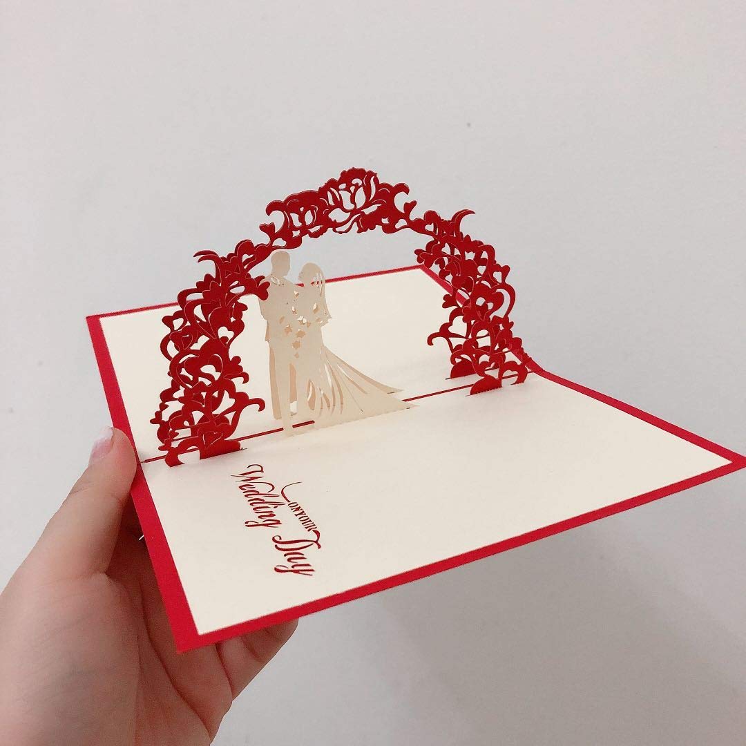 3D Greeting Card for Wedding