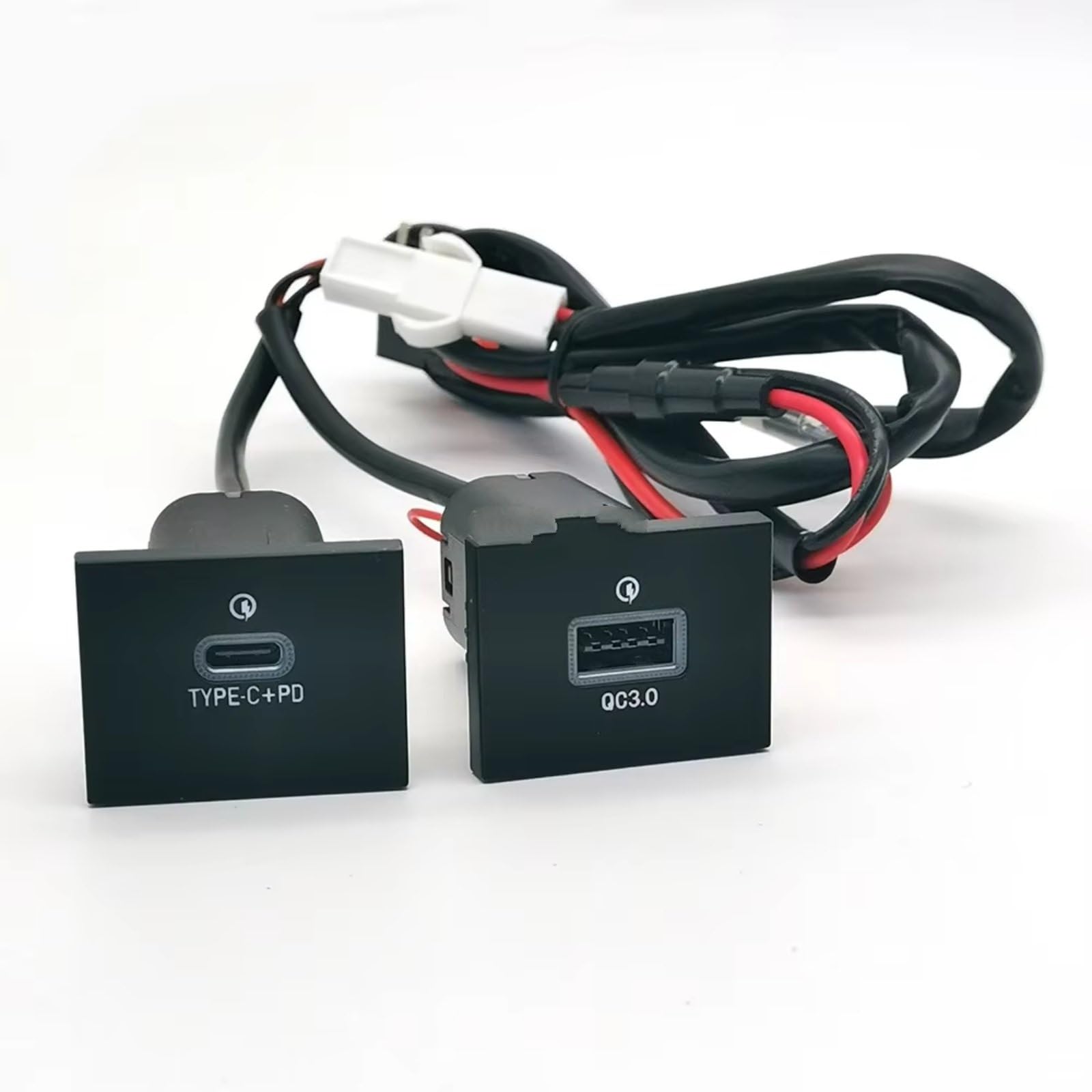 Kompatibel Mit Ford Für Focus Mk2 2004–2011 Doppel-QC3.0 Für Typ C PD USB-Ladeanschluss Netzteil Schnelle Steckdose 12V 24 V USB AUX-in Adapter