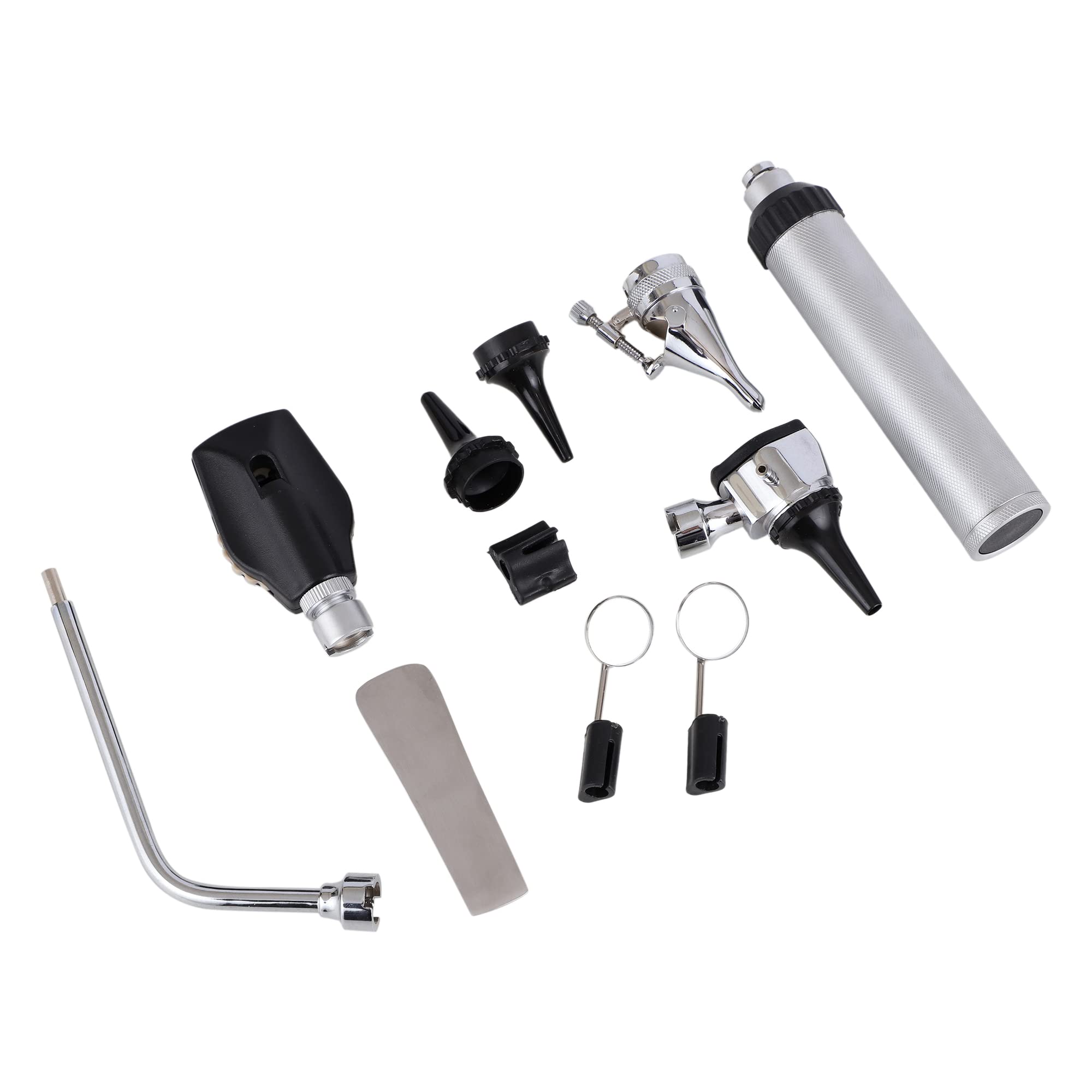 ENT Diagnostic Complete Set with Opthalmoscope & Otoscope | Otorhinolaryngology ENT Stainless Steel Equipments Set Ophthalmoscope + Otoscope) (Black) - Image 2 thumbnail