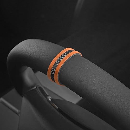 Miniatura 10 de BETTERHUMZ Tira de marcador central para volante de automóvil, para Tesla Model 3 Highland 2024 Modelo Y X S, accesorios de ajuste de automóvil