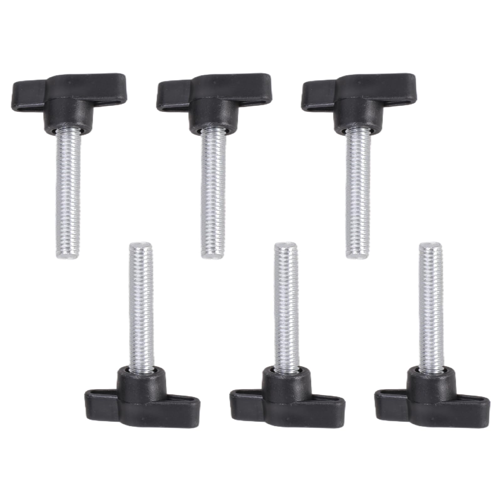 Alloneslife M8x40 6Pcs Rustproof Fastening Screws Handle Carbon Steel Hand Bolts Secure Fastening Frequent Adjustments For Ergonomic Hand Bolts Furniture Assembly