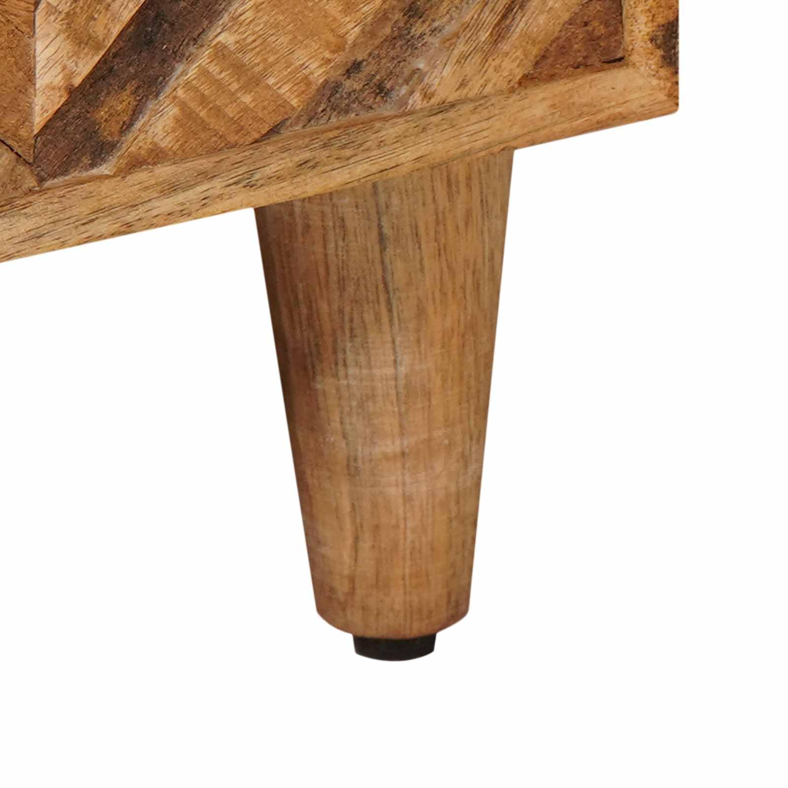 Armario de almacenamiento de madera de mango macizo, 70 x 33,5 x 46 cm
