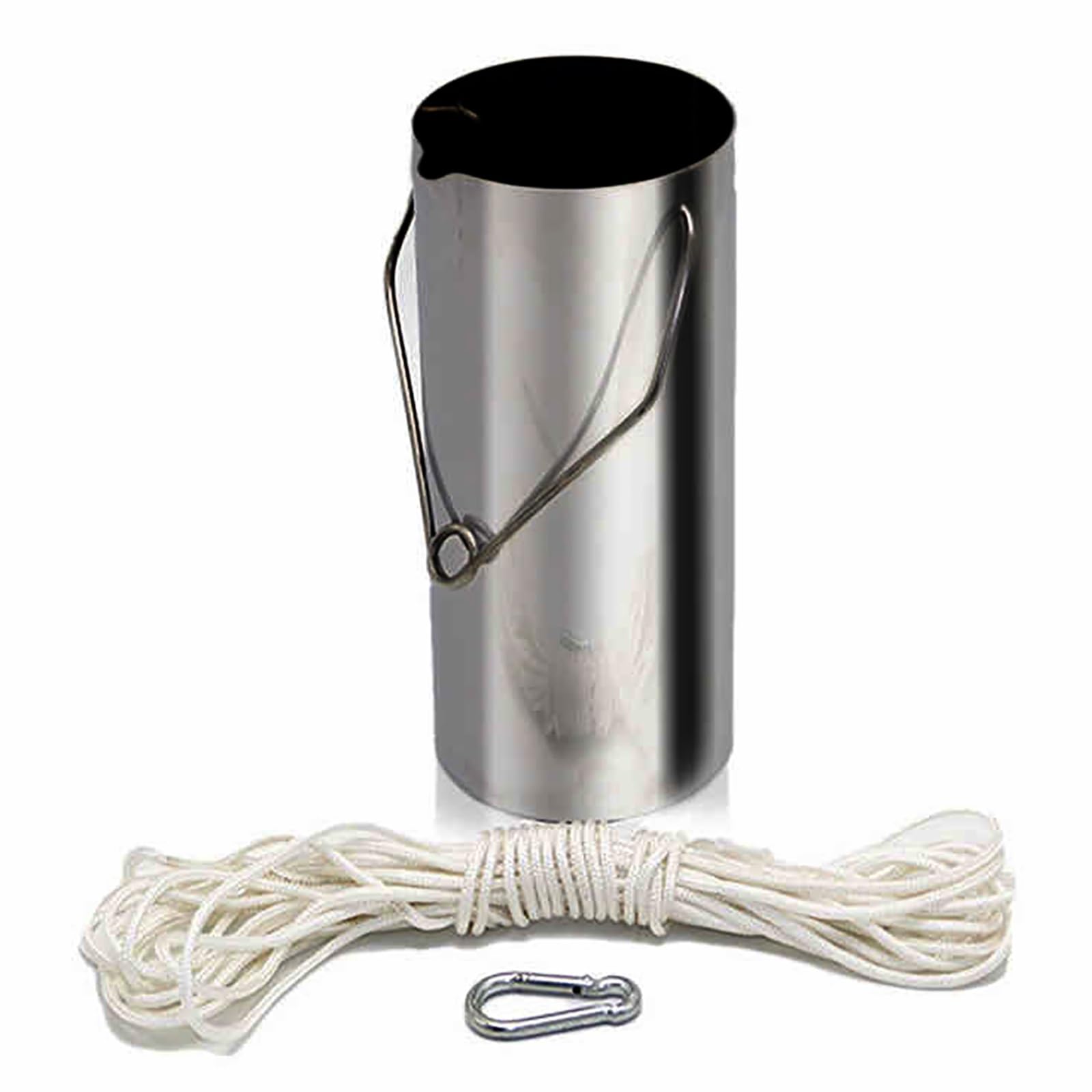 Errulan One Color Water Sampler Dipper 304 Stainless Steel, 1000/2000/2500/3000/4000/5000Ml Sampling Bucket Collector, Ultra Light Beaker Sampler For Environmental Monitoring, Water Quali(2000Ml)